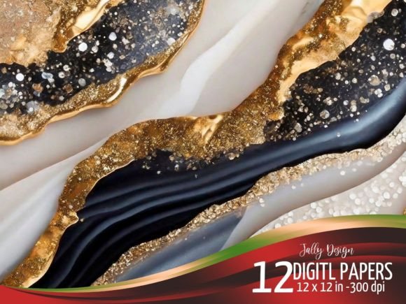 Elevate Your Designs with Ivory & Gray Luxurious Gold Textures