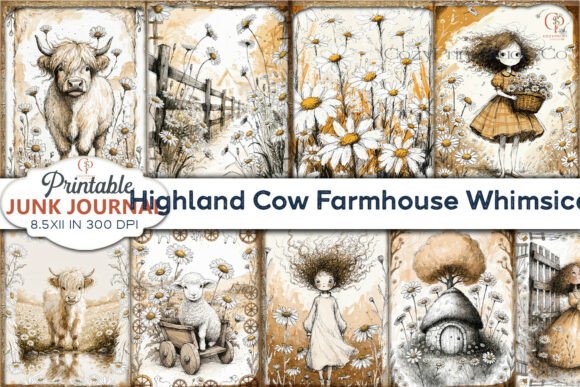 Highland Cow Farmhouse Whimsical Junk: A Designer's Deep Dive
