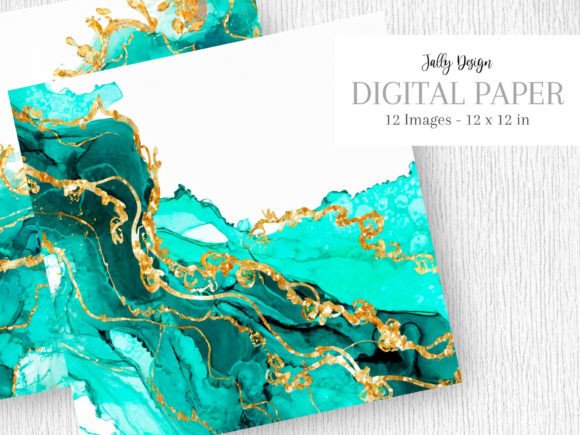 Luxury Teal Alcohol Ink in Baroque Style: A Guide