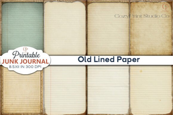 Old Lined Paper Printable Junk Journal: Timeless Texture for Modern Makers