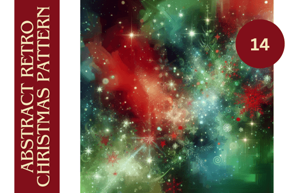 Retro Abstract Christmas Pattern No.14 for Your Holiday Designs