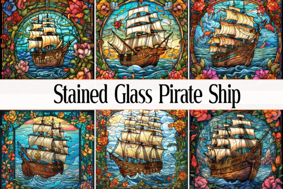 Stained Glass Pirate Ship: A Premium Font for Bold Branding